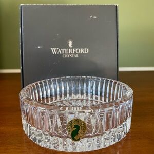 Waterford crystal wine bottle coaster.